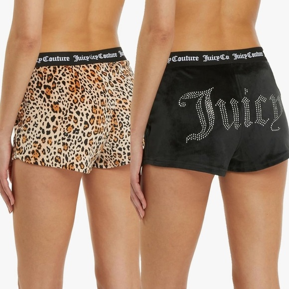 Juicy Couture Other - JUICY COUTURE 2 PACK VELVET FLEECE SLEEP & LOUNGE SHORTS